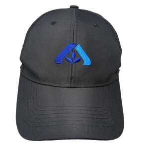 Image Solutions Strapback Hat Black OSFA Solid Adjustable Embroidered